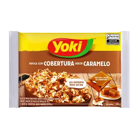 Microwave Popcorn with Caramel Topping